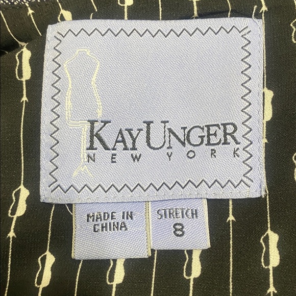 KAY UNGER Elegant Blue Sleeveless Dress - Picture 7 of 11